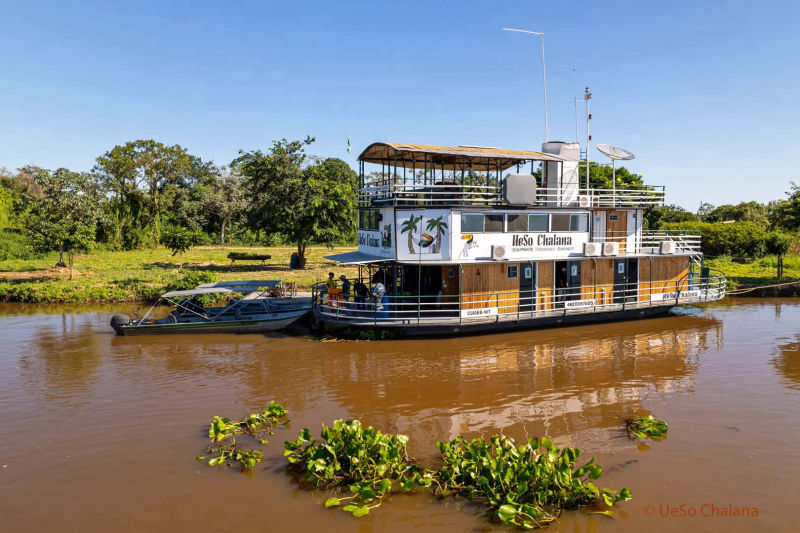 Chalana auf dem Rio São Lourenço