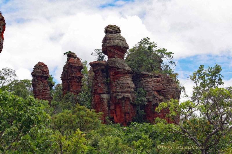 Chapada dos Guimarães Steinfiguren und Skulpturen