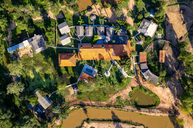 Drohnenaufnahme UeSo Pantanal Hotel